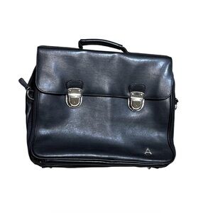 Vintage NOS 1990s Avon Faux Vegan Leather Briefcase 16”
